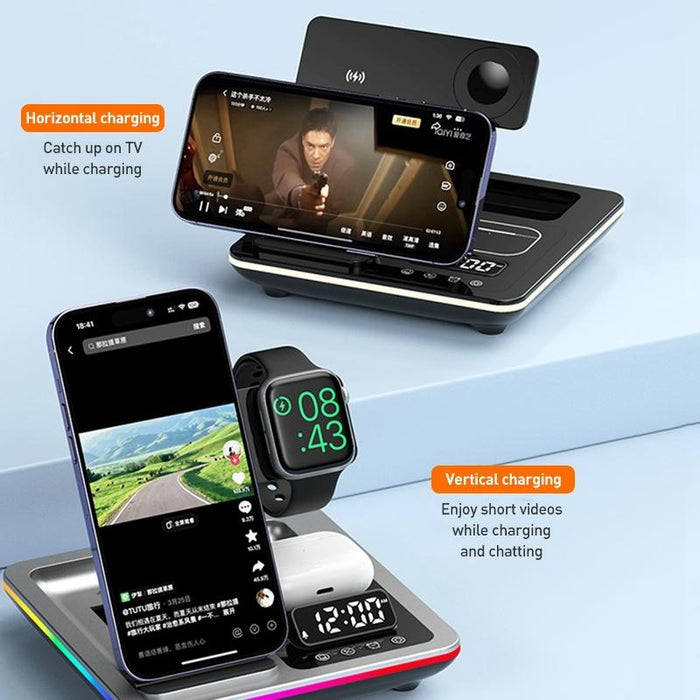 15W 5 In 1 Foldable Wireless Charger Stand