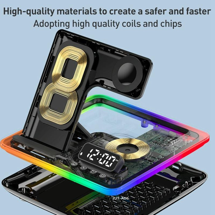 15W 5 In 1 Foldable Wireless Charger Stand