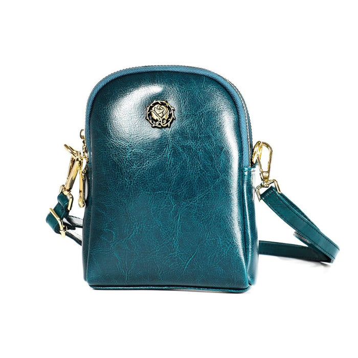 Chic Retro Shoulder Bag In Oil Wax Leather