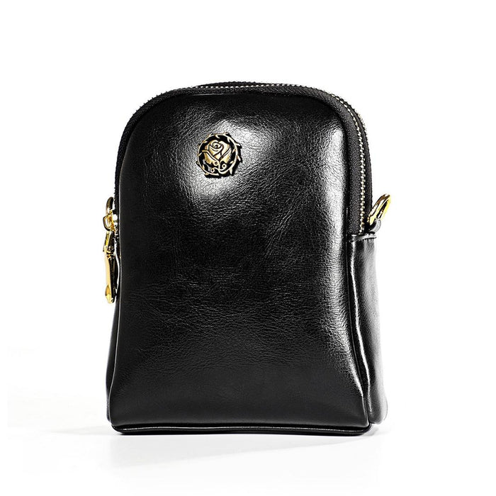 Chic Retro Shoulder Bag In Oil Wax Leather