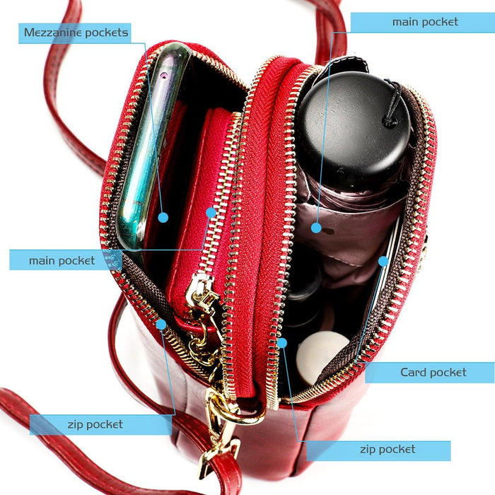 Chic Retro Shoulder Bag In Oil Wax Leather