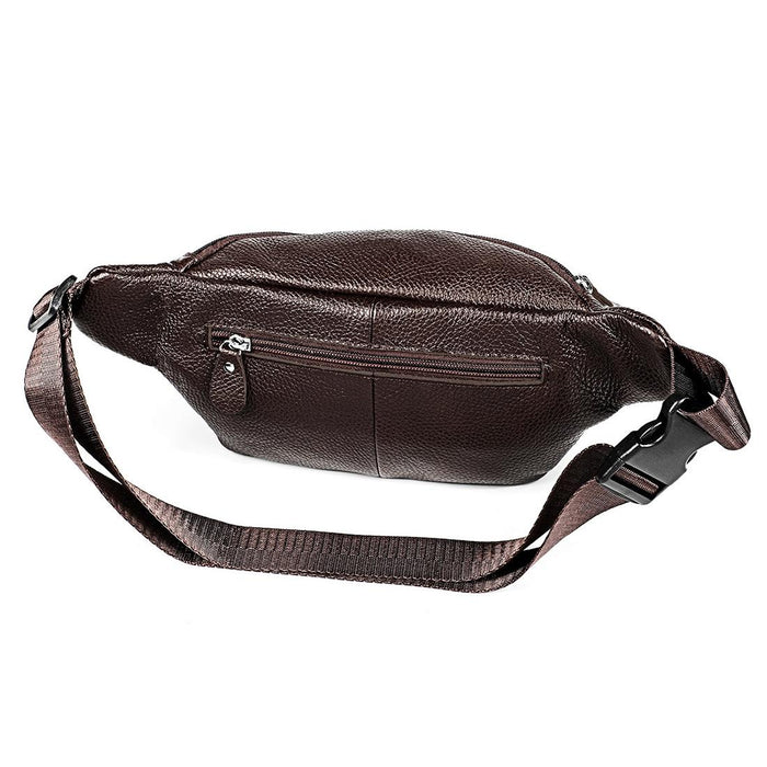 Outdoor Leather Shoulder Bag For Sports & Phone