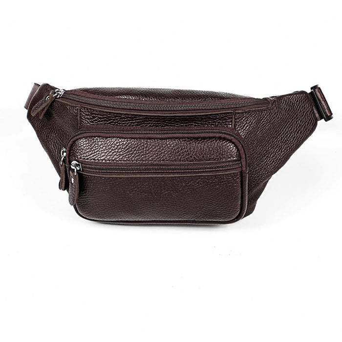 Outdoor Leather Shoulder Bag For Sports & Phone