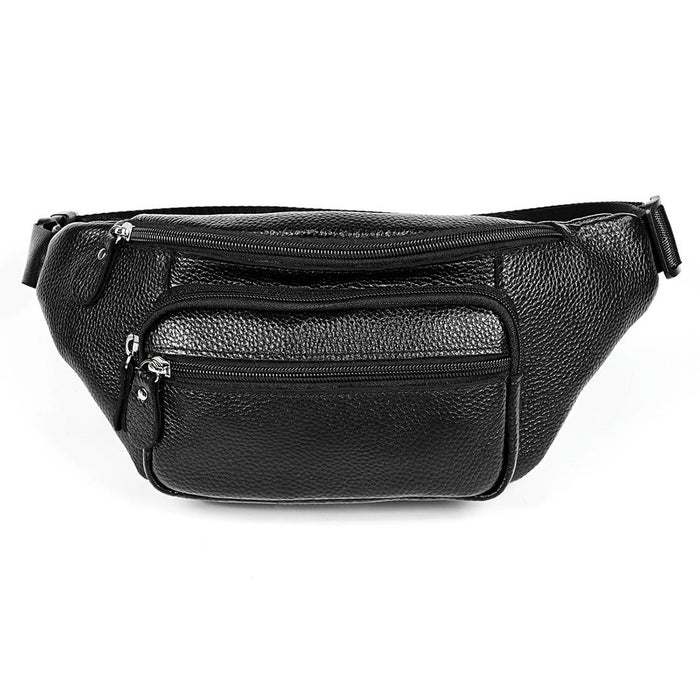Outdoor Leather Shoulder Bag For Sports & Phone