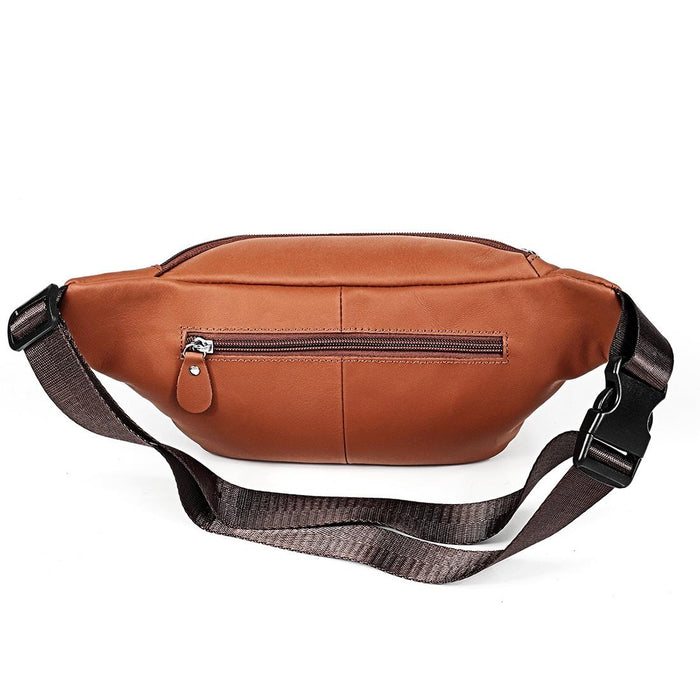 Outdoor Leather Shoulder Bag For Sports & Phone