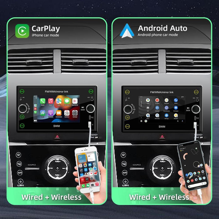 Android 12 Car Gps Navigation Player 1Gb + 32Gb Carplay / Android Auto / Mirrorlink / Wifi