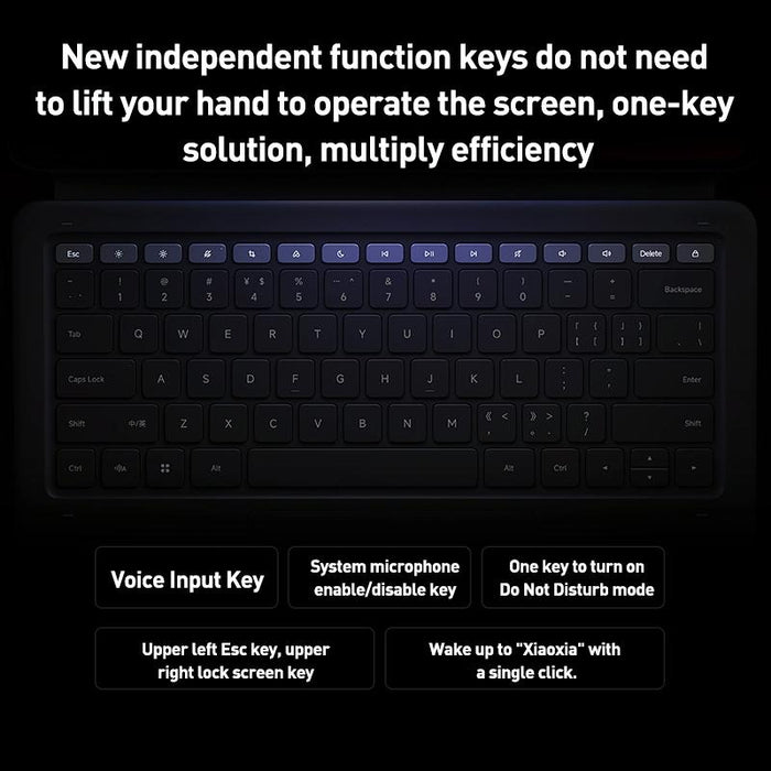 For Xiaomi Pad 6 Max 14 Intelligent Touch Pad Keyboard Black