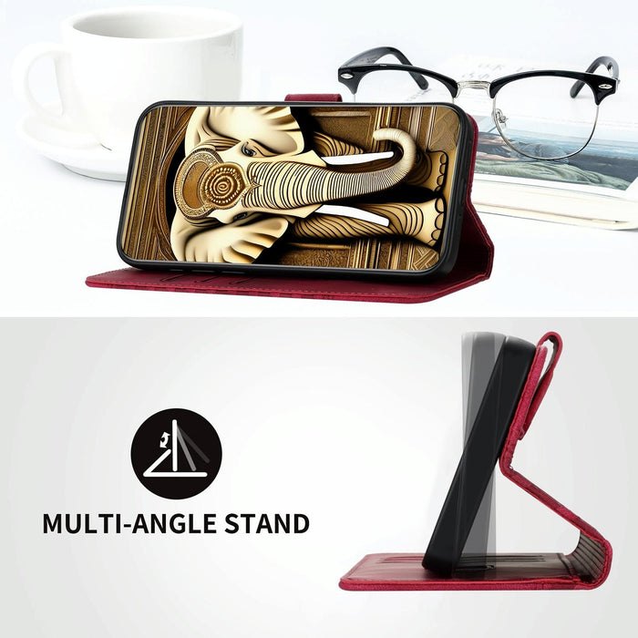 Embossed Elephant Head Phone Case With Lanyard