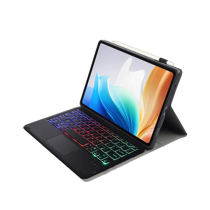For Oneplus Pad Go / Oppo Pad Air2 / Neo Op14-As Tpu Ultra-Thin Detachable Backlight Bluetooth Keyboard Leather Case With Touchpad