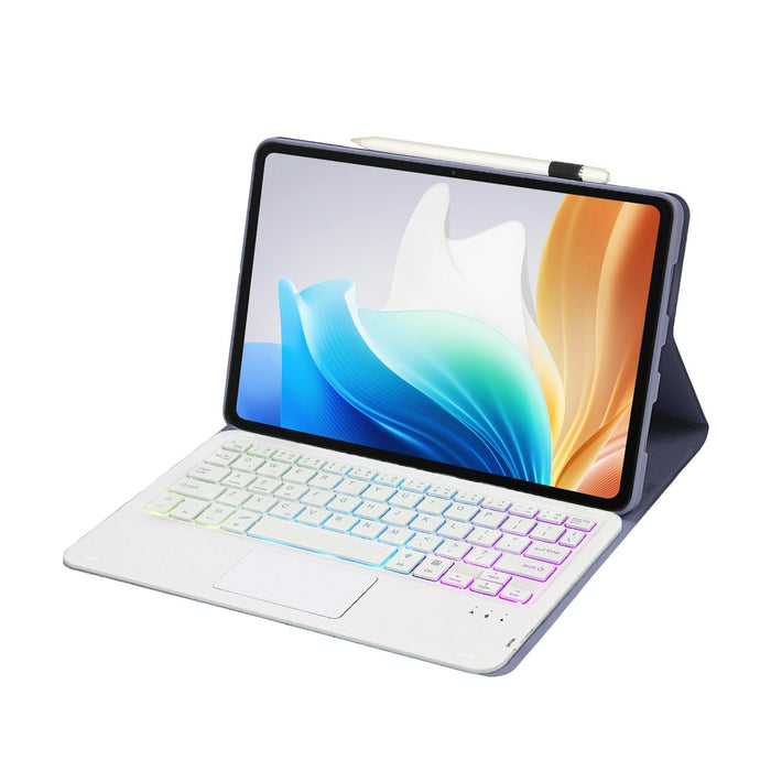 For Oneplus Pad Go / Oppo Pad Air2 / Neo Op14-As Tpu Ultra-Thin Detachable Backlight Bluetooth Keyboard Leather Case With Touchpad