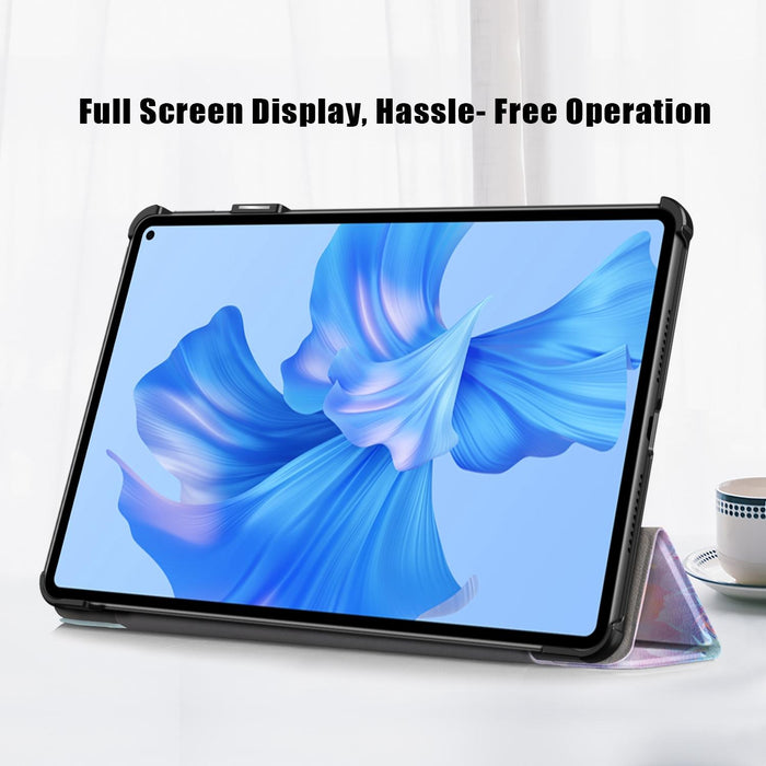 Colorful 3-Fold Smart Leather Tablet Case For Huawei Matepad Pro 11