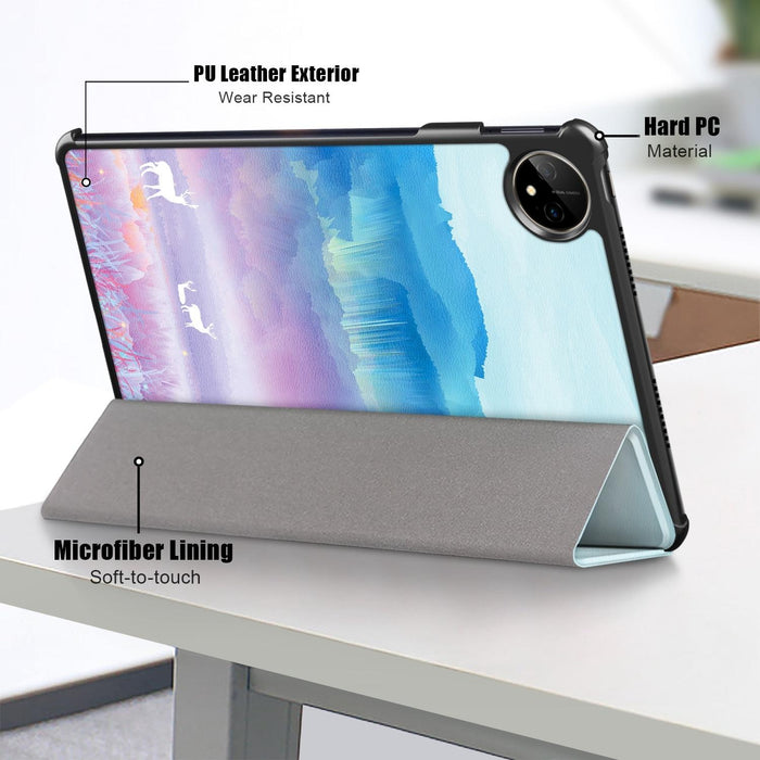 Colorful 3-Fold Smart Leather Tablet Case For Huawei Matepad Pro 11