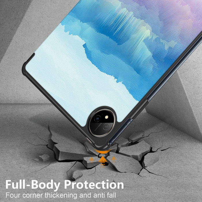 Colorful 3-Fold Smart Leather Tablet Case For Huawei Matepad Pro 11