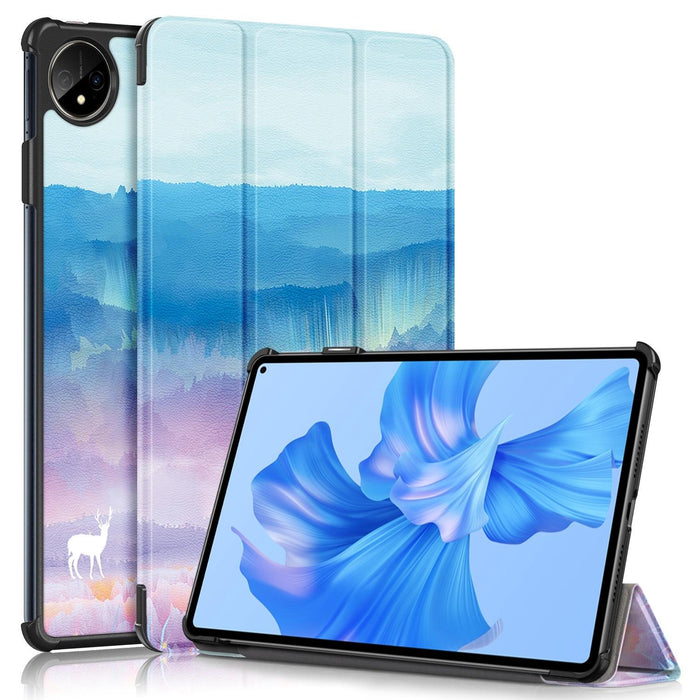 Colorful 3-Fold Smart Leather Tablet Case For Huawei Matepad Pro 11