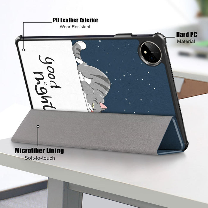 Colorful 3-Fold Smart Leather Tablet Case For Huawei Matepad Pro 11