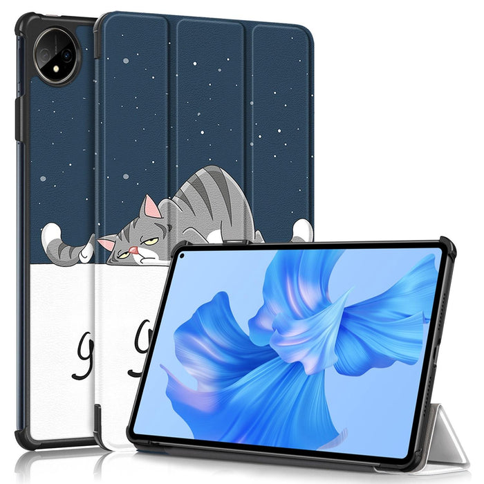 Colorful 3-Fold Smart Leather Tablet Case For Huawei Matepad Pro 11