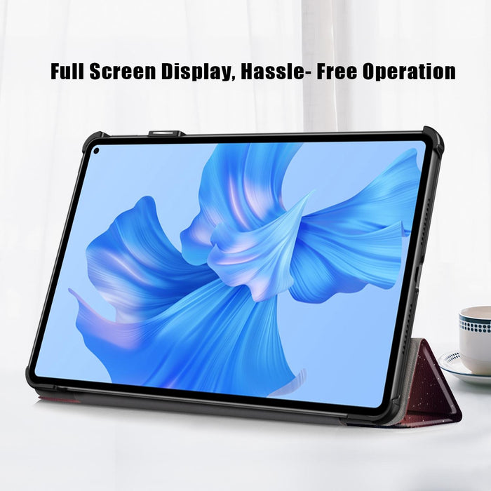 Colorful 3-Fold Smart Leather Tablet Case For Huawei Matepad Pro 11