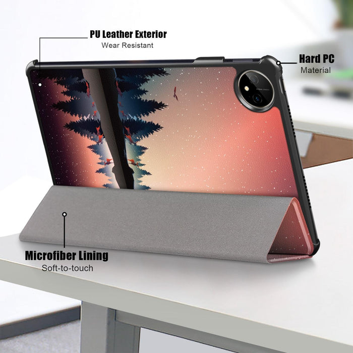 Colorful 3-Fold Smart Leather Tablet Case For Huawei Matepad Pro 11