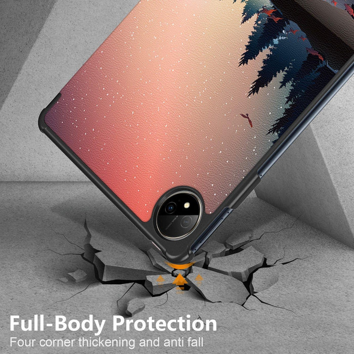 Colorful 3-Fold Smart Leather Tablet Case For Huawei Matepad Pro 11