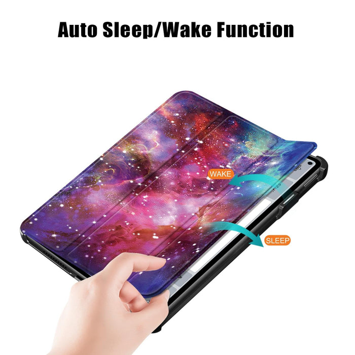 Colorful 3-Fold Smart Leather Tablet Case For Huawei Matepad Pro 11