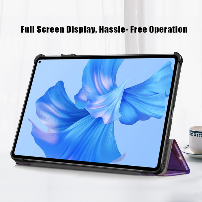 Colorful 3-Fold Smart Leather Tablet Case For Huawei Matepad Pro 11