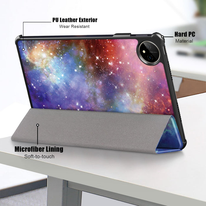 Colorful 3-Fold Smart Leather Tablet Case For Huawei Matepad Pro 11