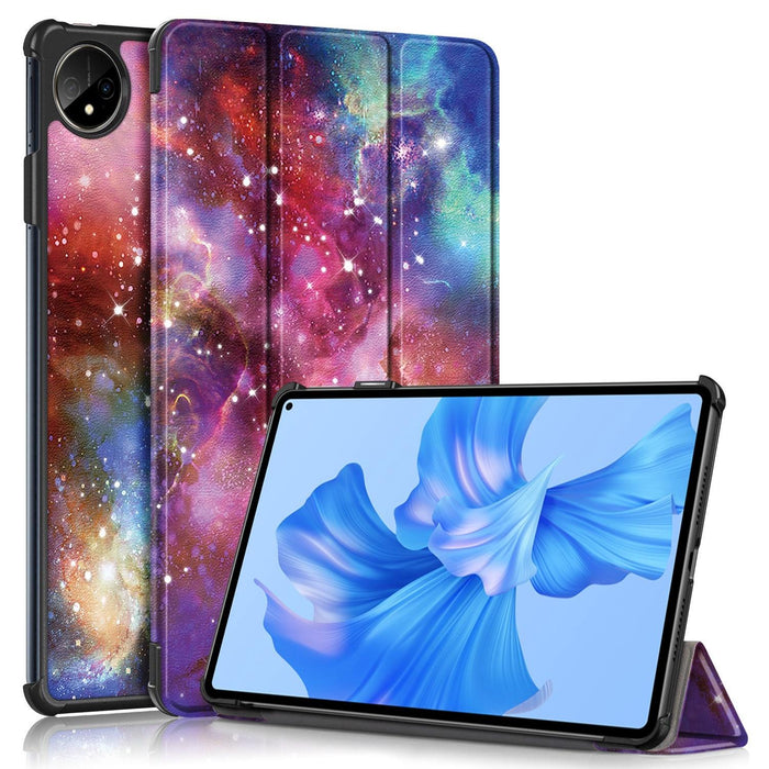 Colorful 3-Fold Smart Leather Tablet Case For Huawei Matepad Pro 11