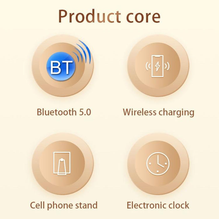 Smart Bear Lamp: Bluetooth Speaker & Wireless Charging