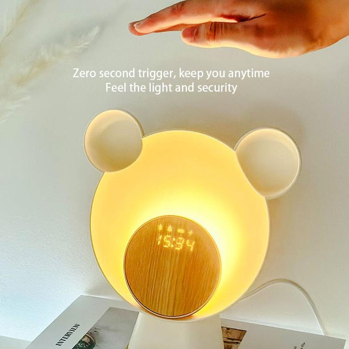 Smart Bear Lamp: Bluetooth Speaker & Wireless Charging