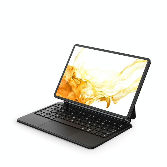 For Samsung Galaxy Tab S9 Fe / S9 / S8 M11P-B-S9 Magnetic Bluetooth Keyboard Leather Tablet Case