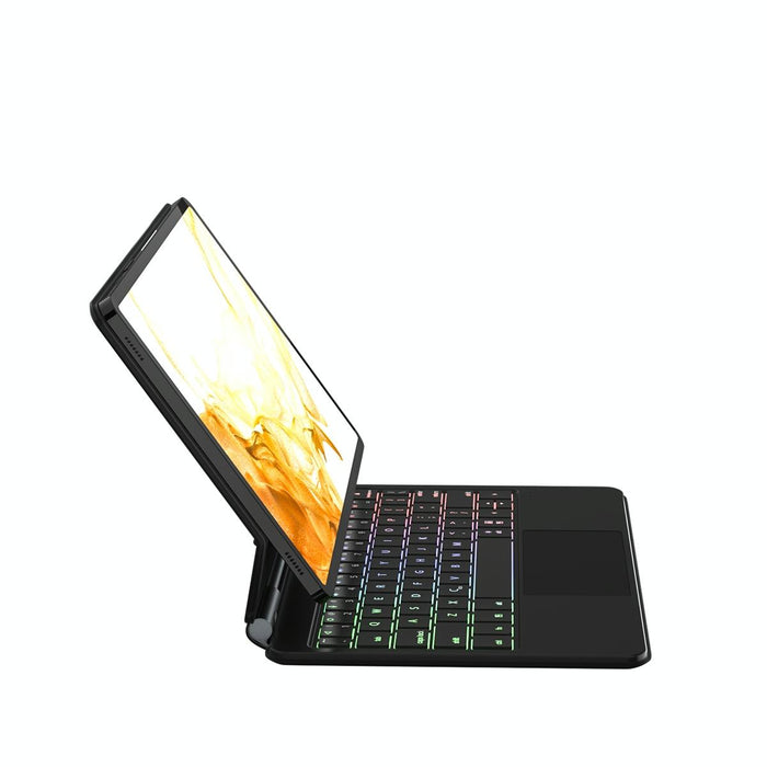 For Samsung Galaxy Tab S9 Fe / S9 / S8 M11P-B-S9 Magnetic Bluetooth Keyboard Leather Tablet Case