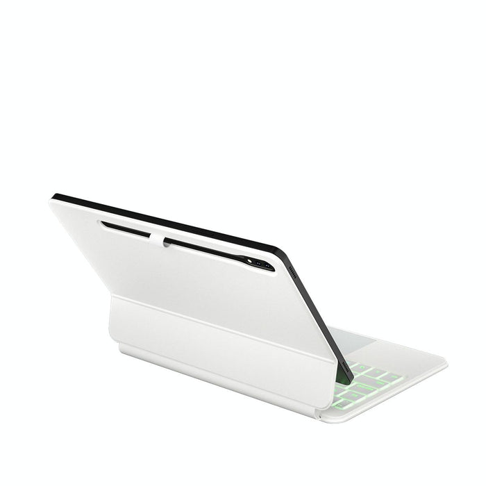 For Samsung Galaxy Tab S9 Fe / S9 / S8 M11P-B-S9 Magnetic Bluetooth Keyboard Leather Tablet Case