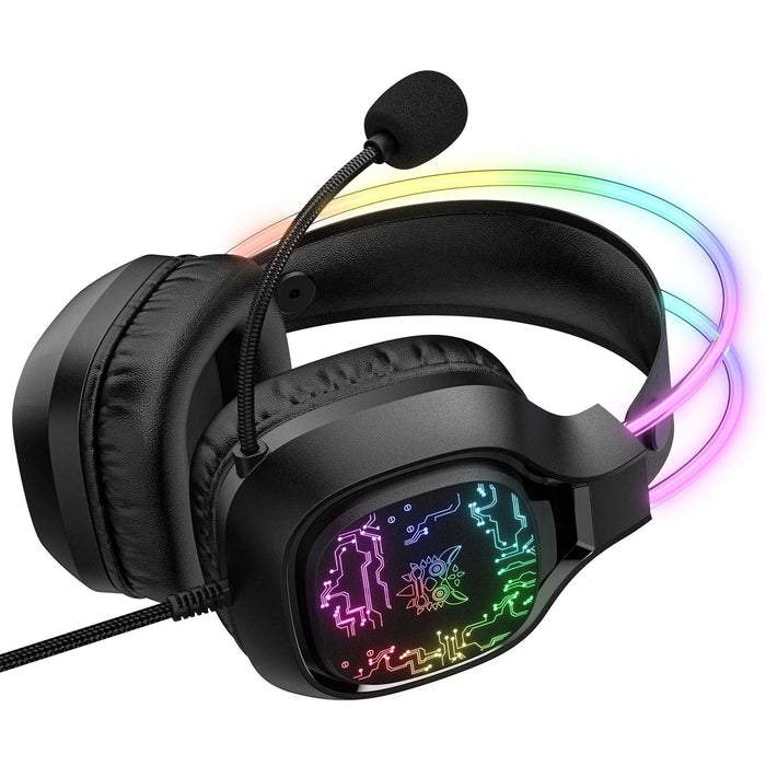 Colourful Light Gaming Headset With Mic 1.8M Cable