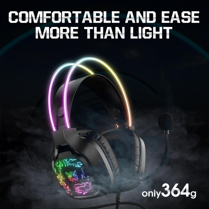 Colourful Light Gaming Headset With Mic 1.8M Cable
