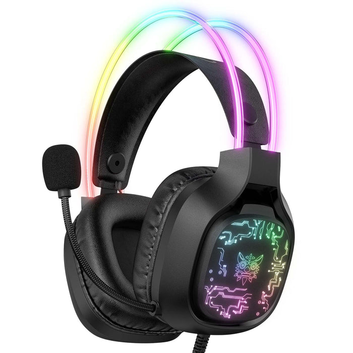 Colourful Light Gaming Headset With Mic 1.8M Cable