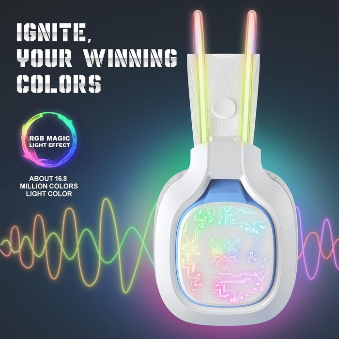 Colourful Light Gaming Headset With Mic 1.8M Cable
