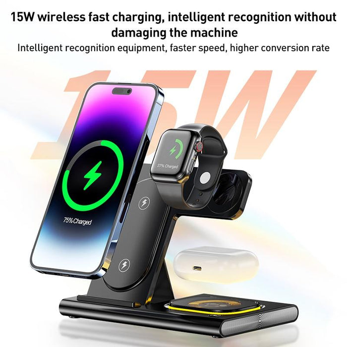 15W 3 In 1 Foldable Wireless Charger