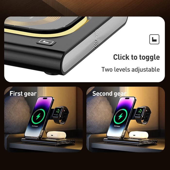 15W 3 In 1 Foldable Wireless Charger