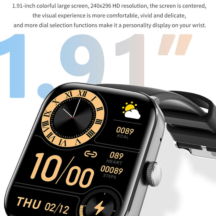 1.91 Inch Bt5.2 Smart Sport Watch Sleep Heart Oxygen Temp Pressure