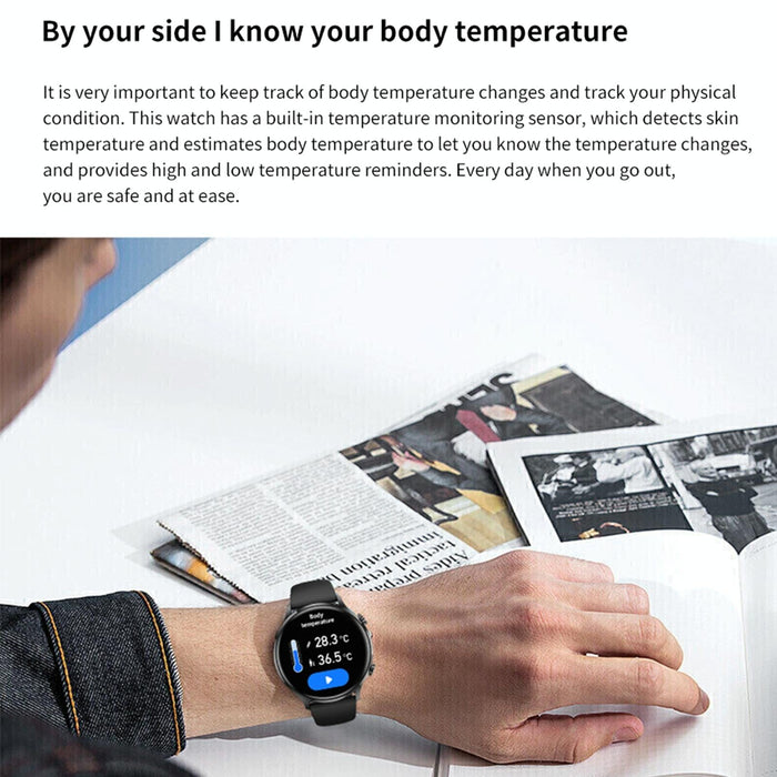 1.39 Inch Bt5.2 Smart Sport Watch Support Bluetooth Call / Sleep / Blood Oxygen / Temperature / Heart Rate / Blood Pressure Health Monitor