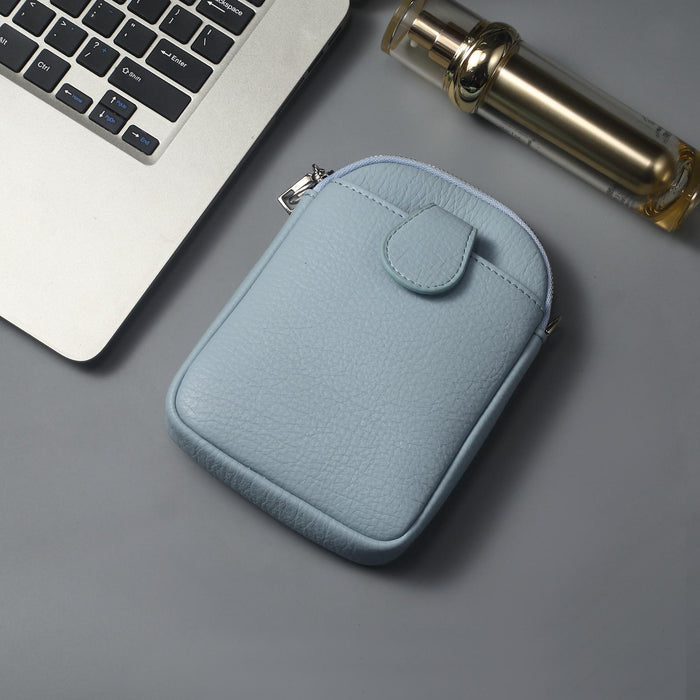 Litchi Texture Phone Crossbody Bag Leather Case For 5.5 Inch - 7.2 Inch Phones