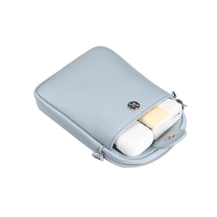 Litchi Texture Phone Crossbody Bag Leather Case For 5.5 Inch - 7.2 Inch Phones