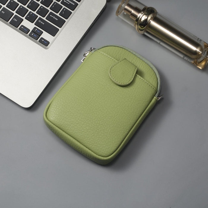 Litchi Texture Phone Crossbody Bag Leather Case For 5.5 Inch - 7.2 Inch Phones