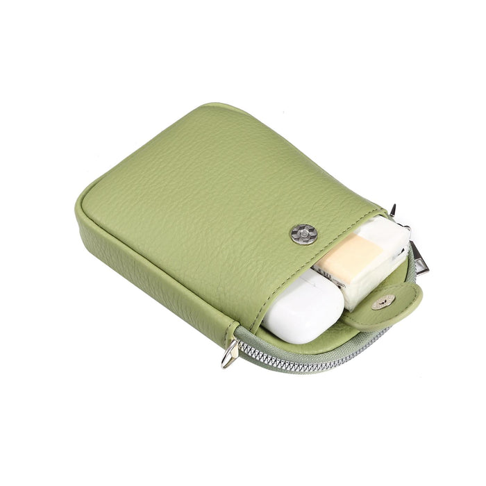 Litchi Texture Phone Crossbody Bag Leather Case For 5.5 Inch - 7.2 Inch Phones