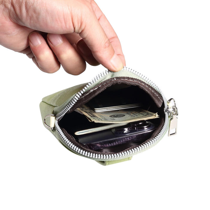 Litchi Texture Phone Crossbody Bag Leather Case For 5.5 Inch - 7.2 Inch Phones