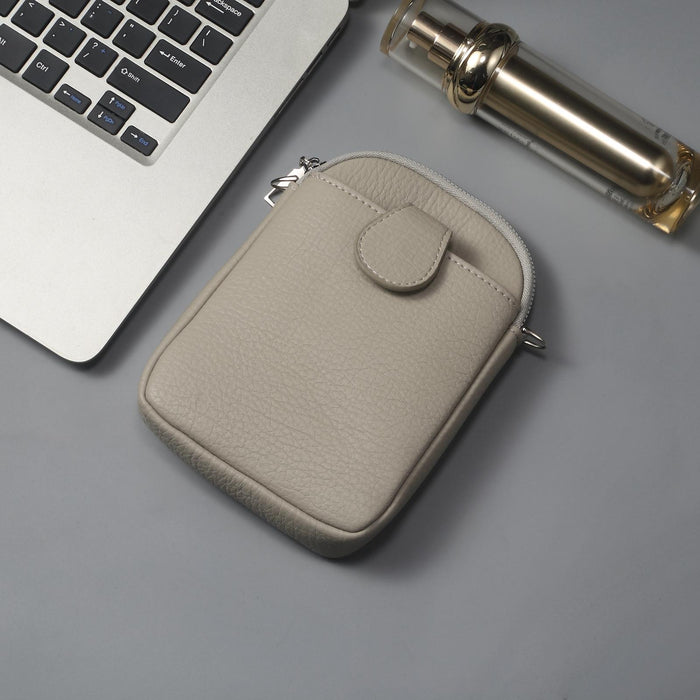 Litchi Texture Phone Crossbody Bag Leather Case For 5.5 Inch - 7.2 Inch Phones