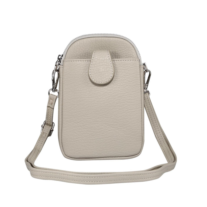 Litchi Texture Phone Crossbody Bag Leather Case For 5.5 Inch - 7.2 Inch Phones