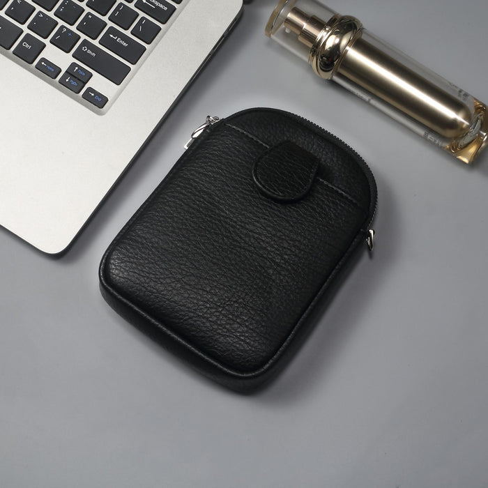 Litchi Texture Phone Crossbody Bag Leather Case For 5.5 Inch - 7.2 Inch Phones