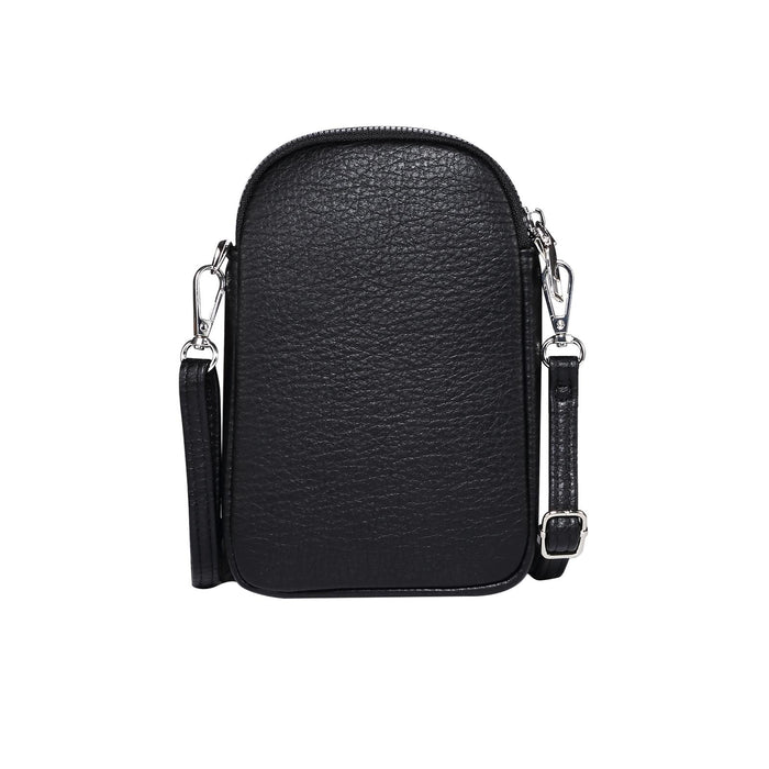 Litchi Texture Phone Crossbody Bag Leather Case For 5.5 Inch - 7.2 Inch Phones