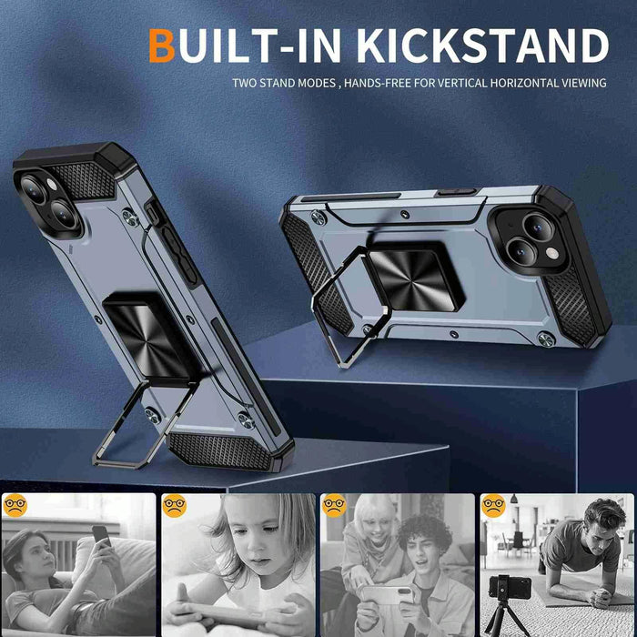 Metal Phone Case With Shockproof Holder